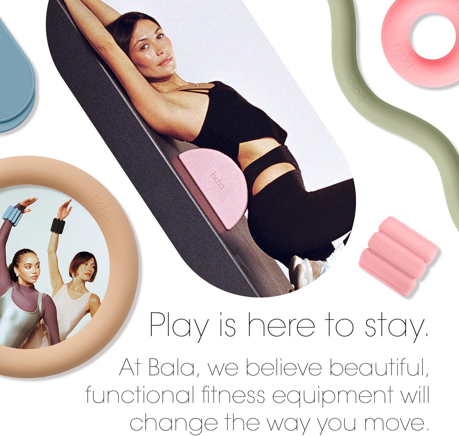 image:imageBala Balance Blocks 2 Pack Yoga Blocks for Working Out Sea SemiCircular Yoga Accessories for Stretching amp Exercise Yoga Equipment for Home Workout Yoga Block Essentials for Women amp MenSage