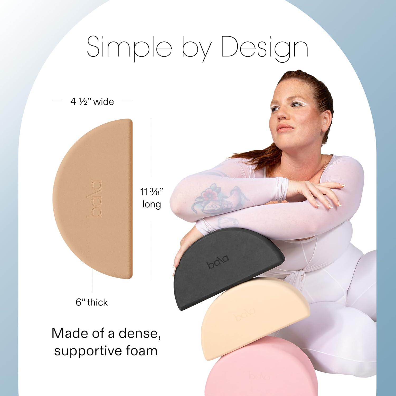 image:imageBala Balance Blocks 2 Pack Yoga Blocks for Working Out Sea SemiCircular Yoga Accessories for Stretching amp Exercise Yoga Equipment for Home Workout Yoga Block Essentials for Women amp MenSand