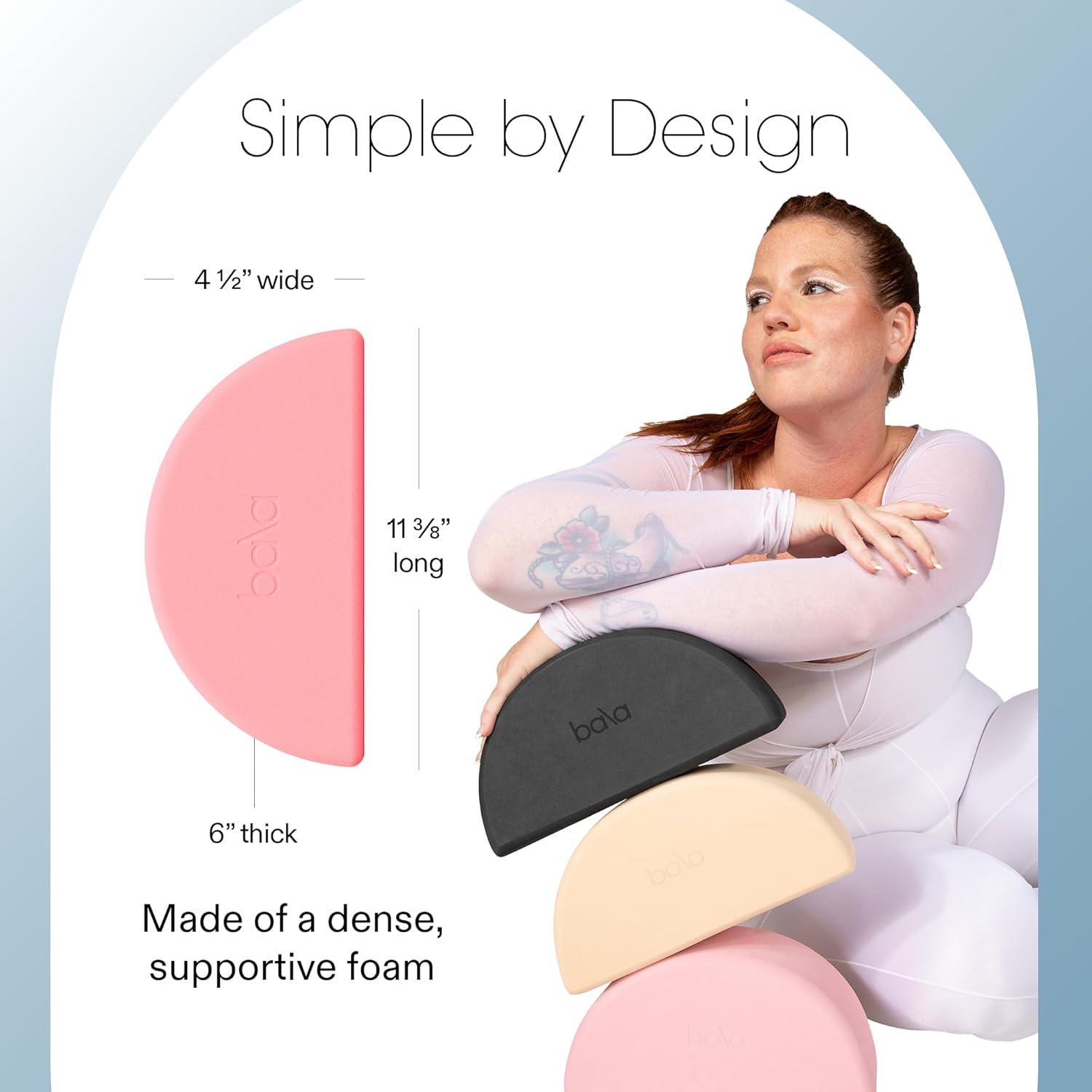 image:imageBala Balance Blocks 2 Pack Yoga Blocks for Working Out Sea SemiCircular Yoga Accessories for Stretching amp Exercise Yoga Equipment for Home Workout Yoga Block Essentials for Women amp MenBlush