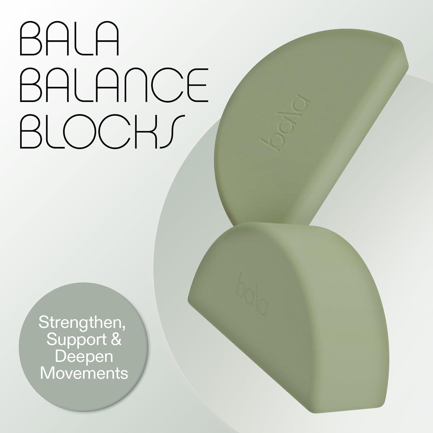 image:imageBala Balance Blocks 2 Pack Yoga Blocks for Working Out Sea SemiCircular Yoga Accessories for Stretching amp Exercise Yoga Equipment for Home Workout Yoga Block Essentials for Women amp MenSage