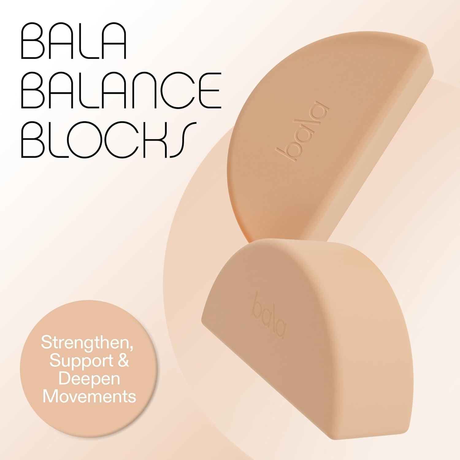 image:imageBala Balance Blocks 2 Pack Yoga Blocks for Working Out Sea SemiCircular Yoga Accessories for Stretching amp Exercise Yoga Equipment for Home Workout Yoga Block Essentials for Women amp MenSand
