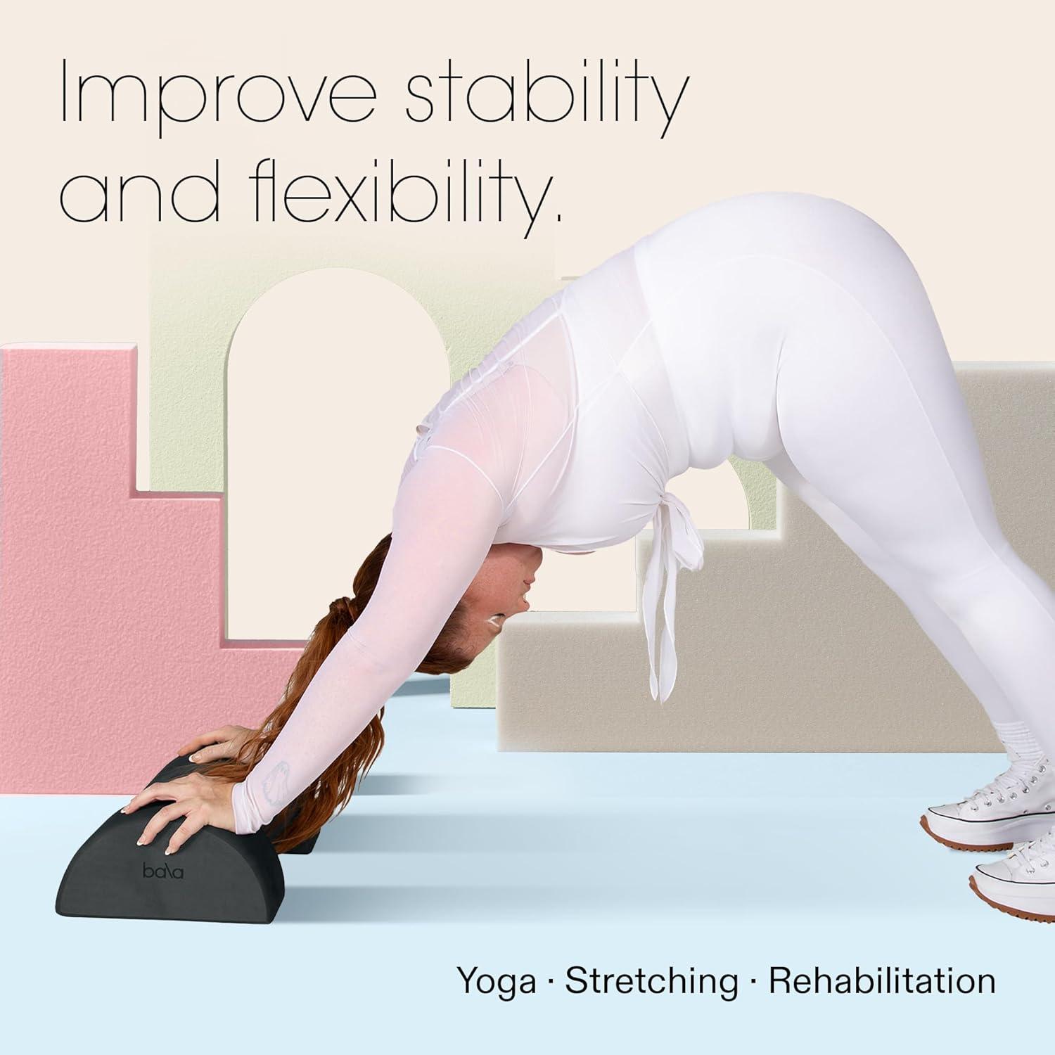 image:imageBala Balance Blocks 2 Pack Yoga Blocks for Working Out Sea SemiCircular Yoga Accessories for Stretching amp Exercise Yoga Equipment for Home Workout Yoga Block Essentials for Women amp MenSand