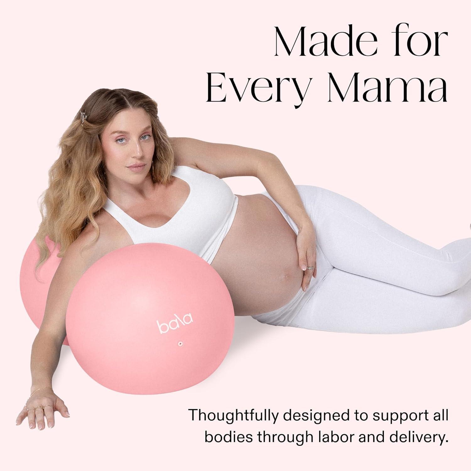 image:imageBala Birthday Peanut Peanut Shaped Yoga Ball for Pregnancy amp Birthing Womens Exercise Ball for Balance amp Mobility Gym Equipment amp Workout Accessories for Pilates amp Physical TherapyBlush