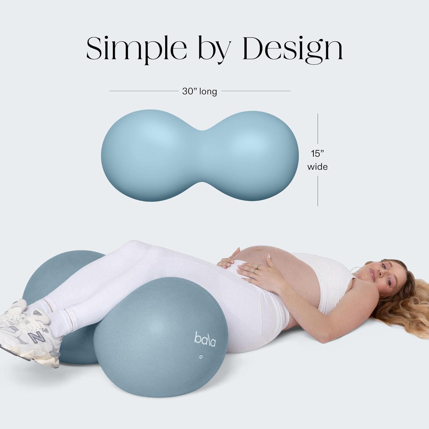 image:imageBala Birthday Peanut Peanut Shaped Yoga Ball for Pregnancy amp Birthing Womens Exercise Ball for Balance amp Mobility Gym Equipment amp Workout Accessories for Pilates amp Physical TherapySea