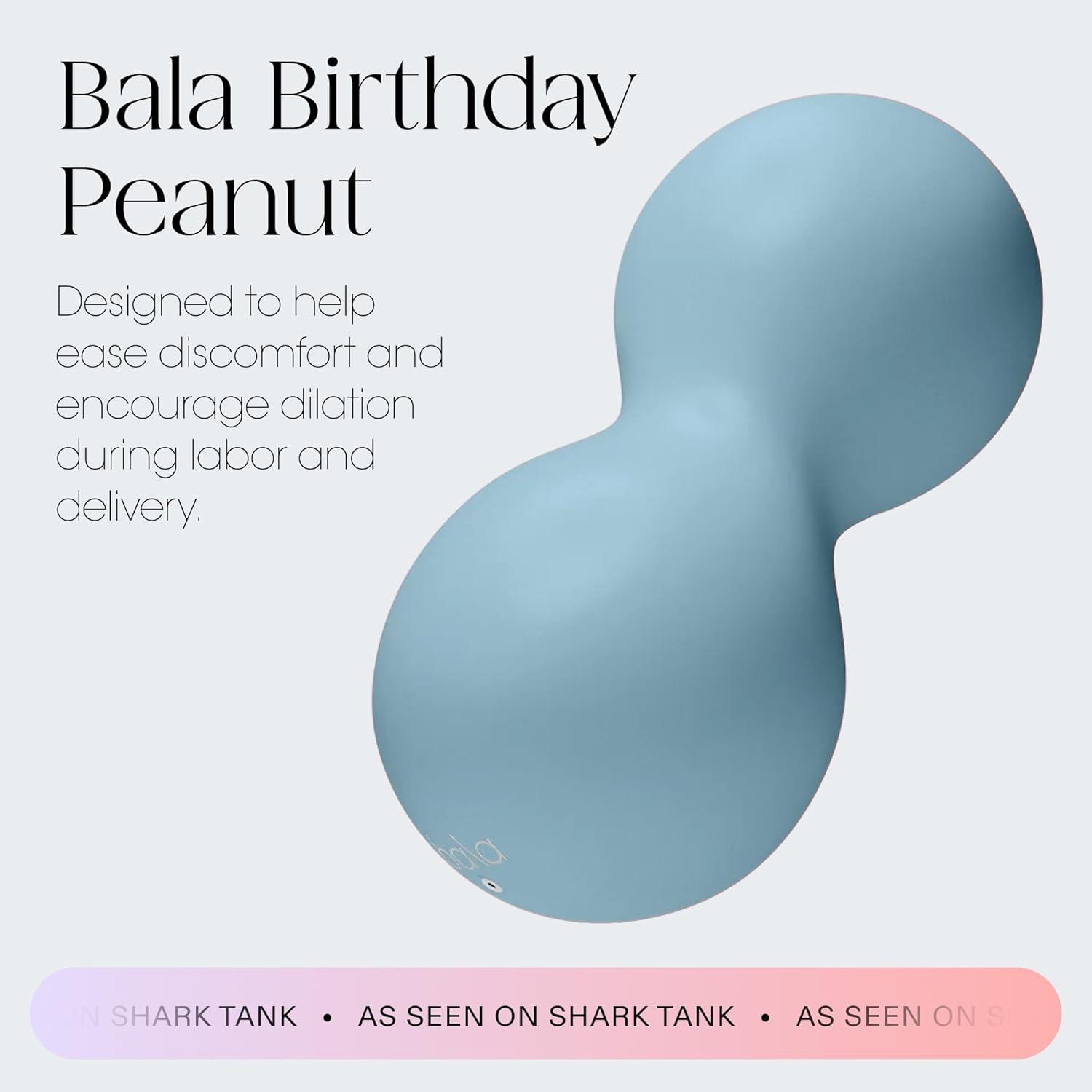 image:imageBala Birthday Peanut Peanut Shaped Yoga Ball for Pregnancy amp Birthing Womens Exercise Ball for Balance amp Mobility Gym Equipment amp Workout Accessories for Pilates amp Physical TherapySea