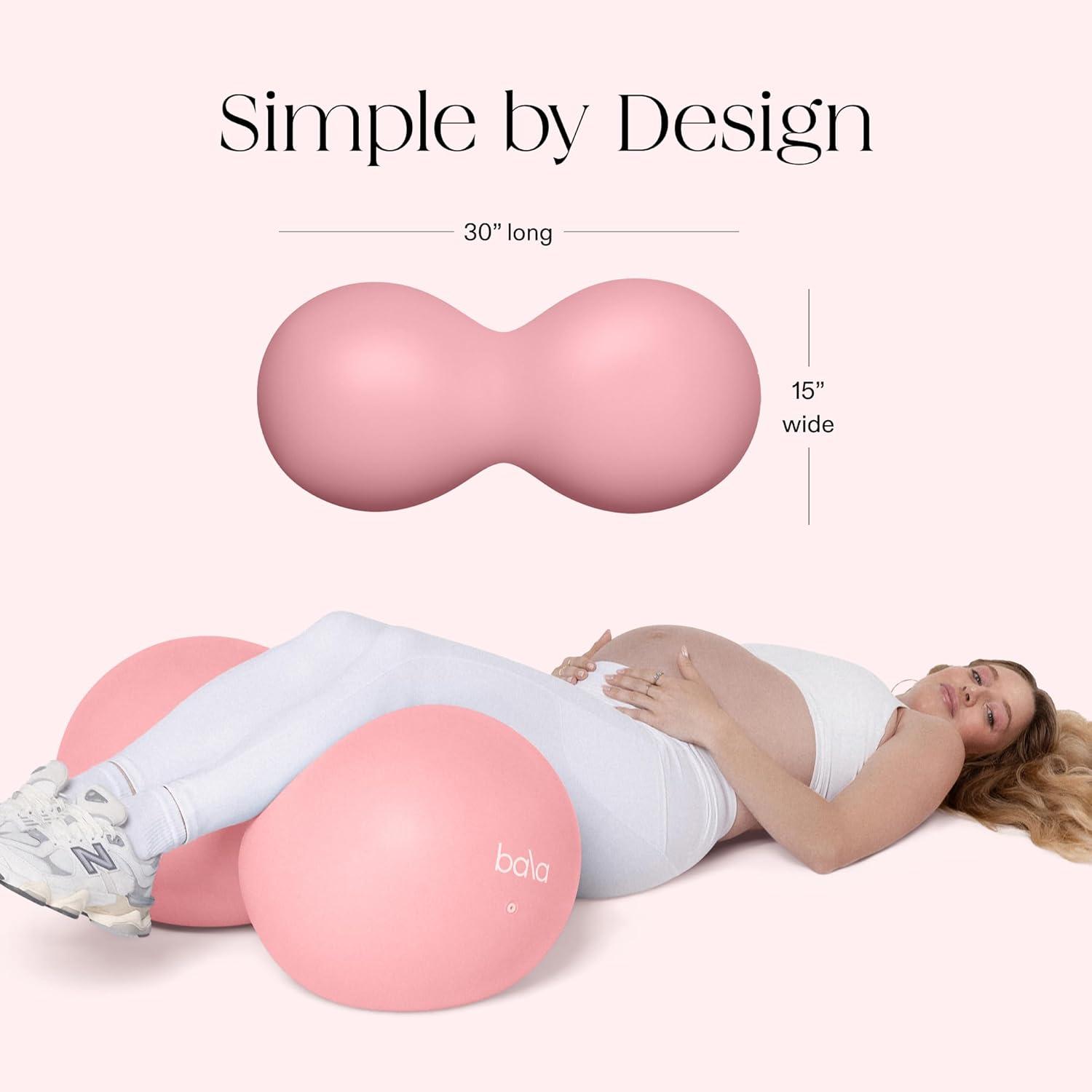 image:imageBala Birthday Peanut Peanut Shaped Yoga Ball for Pregnancy amp Birthing Womens Exercise Ball for Balance amp Mobility Gym Equipment amp Workout Accessories for Pilates amp Physical TherapyBlush