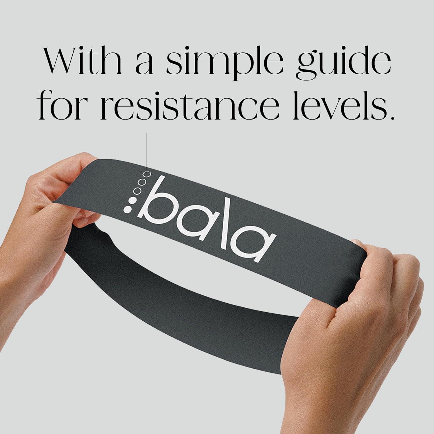 image:imageBala Booty Bands Resistance Bands for Women amp Men Elastic Exercise Bands for Working Out Wrist Ankle Legs amp Booty Bands Workout Resistance Bands for Yoga Pilates Strength TrainingCharcoal