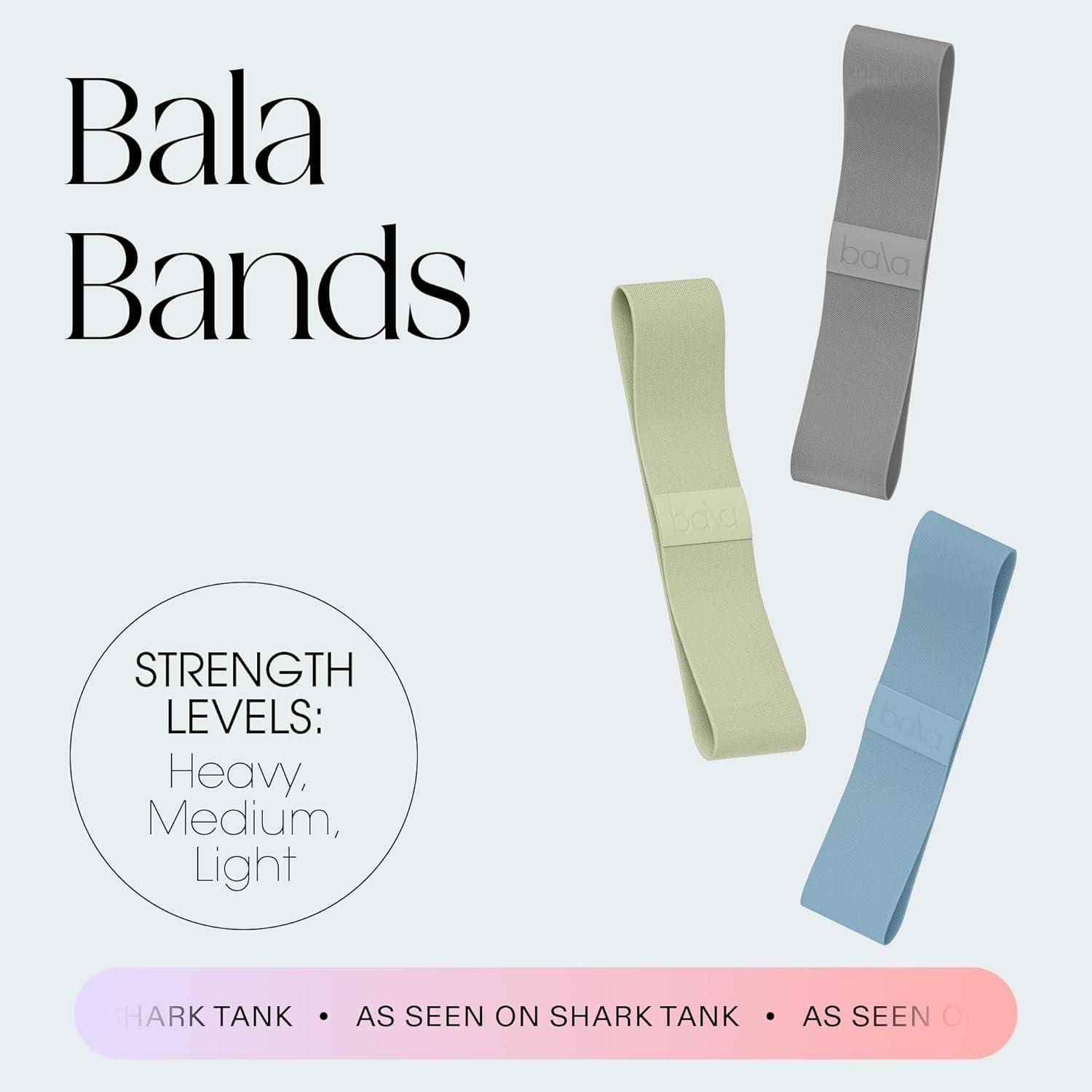 image:imageBala Booty Bands Resistance Bands for Women amp Men Elastic Exercise Bands for Working Out Wrist Ankle Legs amp Booty Bands Workout Resistance Bands for Yoga Pilates Strength TrainingSea Sage Heather