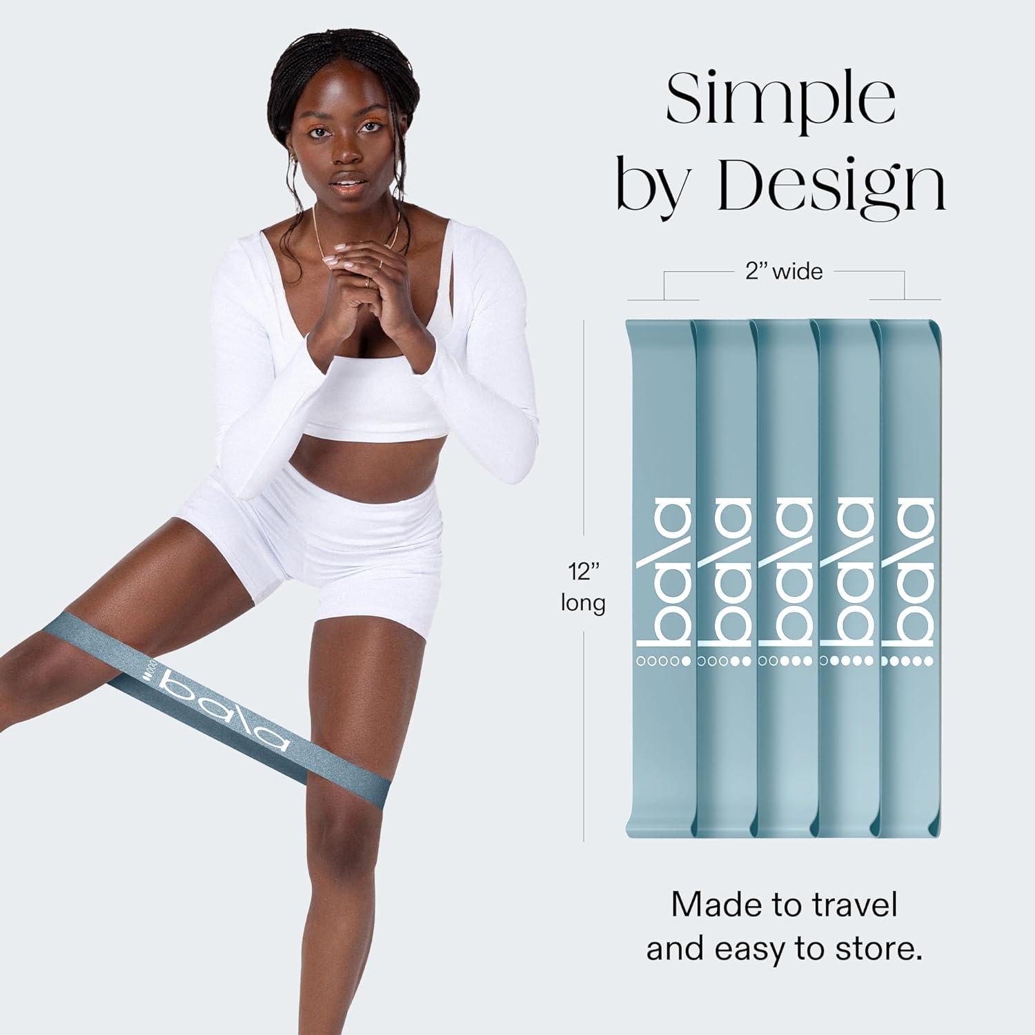 image:imageBala Booty Bands Resistance Bands for Women amp Men Elastic Exercise Bands for Working Out Wrist Ankle Legs amp Booty Bands Workout Resistance Bands for Yoga Pilates Strength TrainingSea