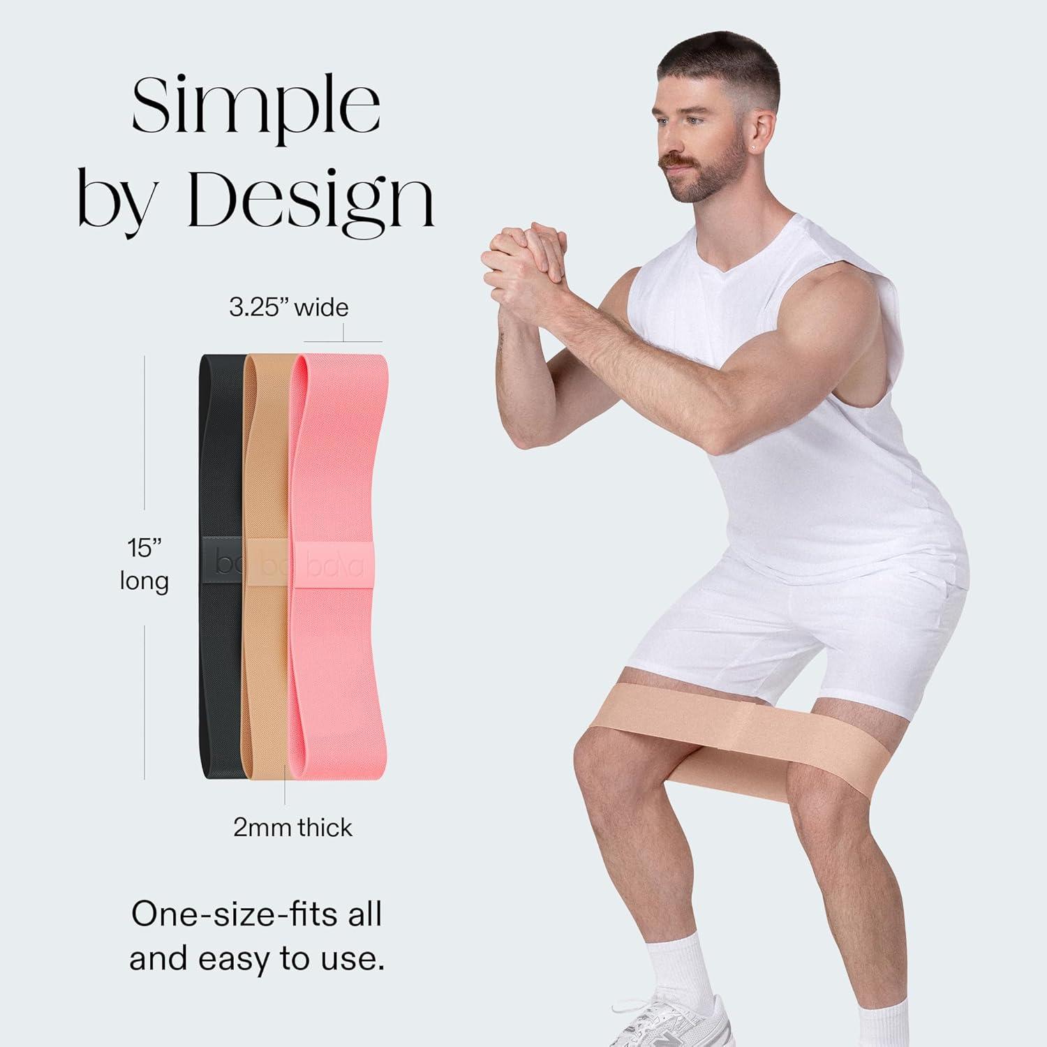 image:imageBala Booty Bands Resistance Bands for Women amp Men Elastic Exercise Bands for Working Out Wrist Ankle Legs amp Booty Bands Workout Resistance Bands for Yoga Pilates Strength TrainingBlush Charcoal Sand
