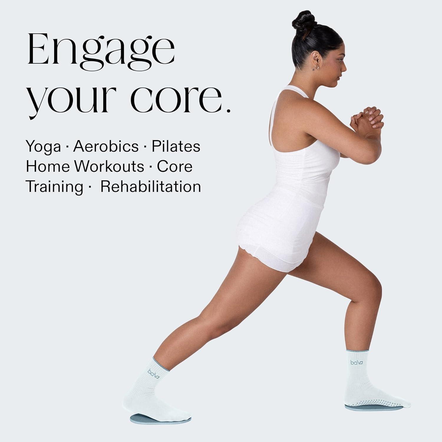 image:imageBala Capsule Sliders for Working Out Core Workout Sliders Floor Exercise Sliders amp Fitness Gliders for Squats Lunges amp Pushup Variations Strength Slides for Yoga Pilates amp AerobicsSea