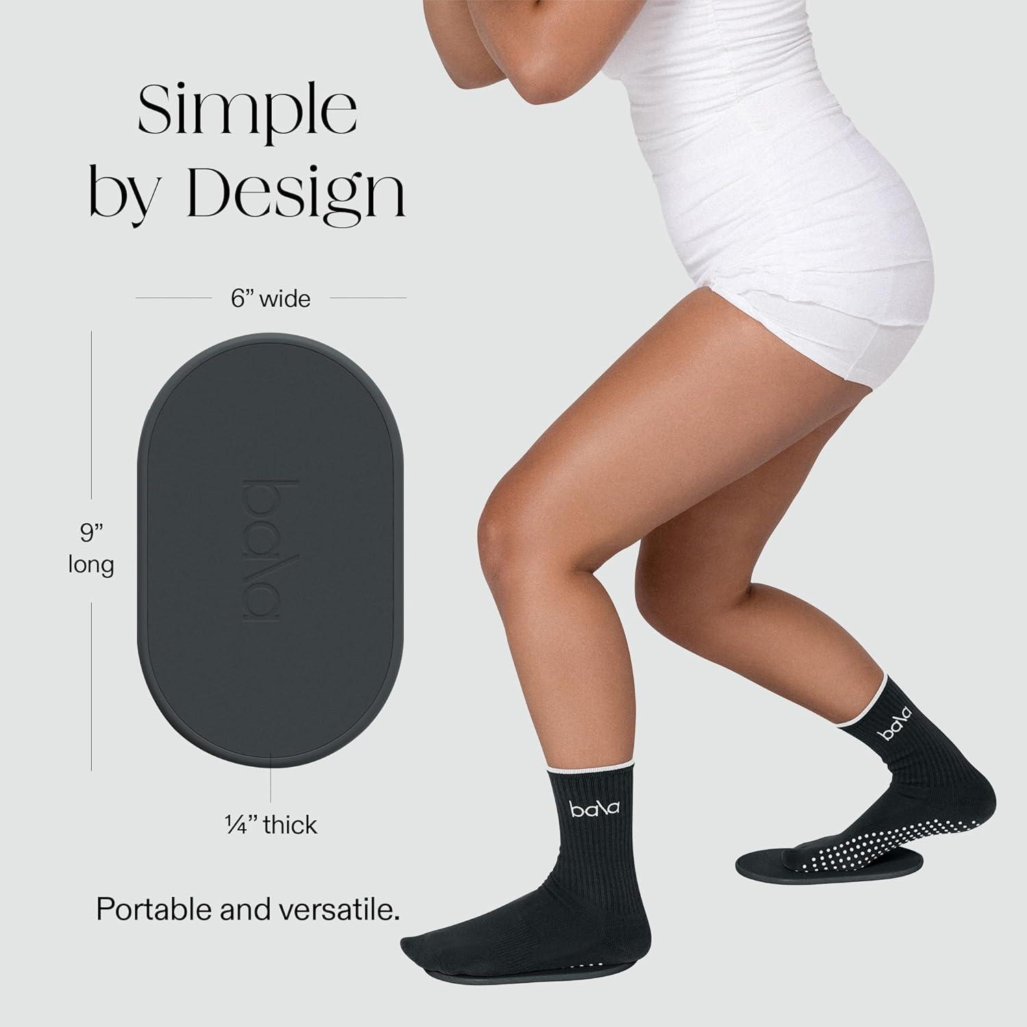 image:imageBala Capsule Sliders for Working Out Core Workout Sliders Floor Exercise Sliders amp Fitness Gliders for Squats Lunges amp Pushup Variations Strength Slides for Yoga Pilates amp AerobicsCharcoal