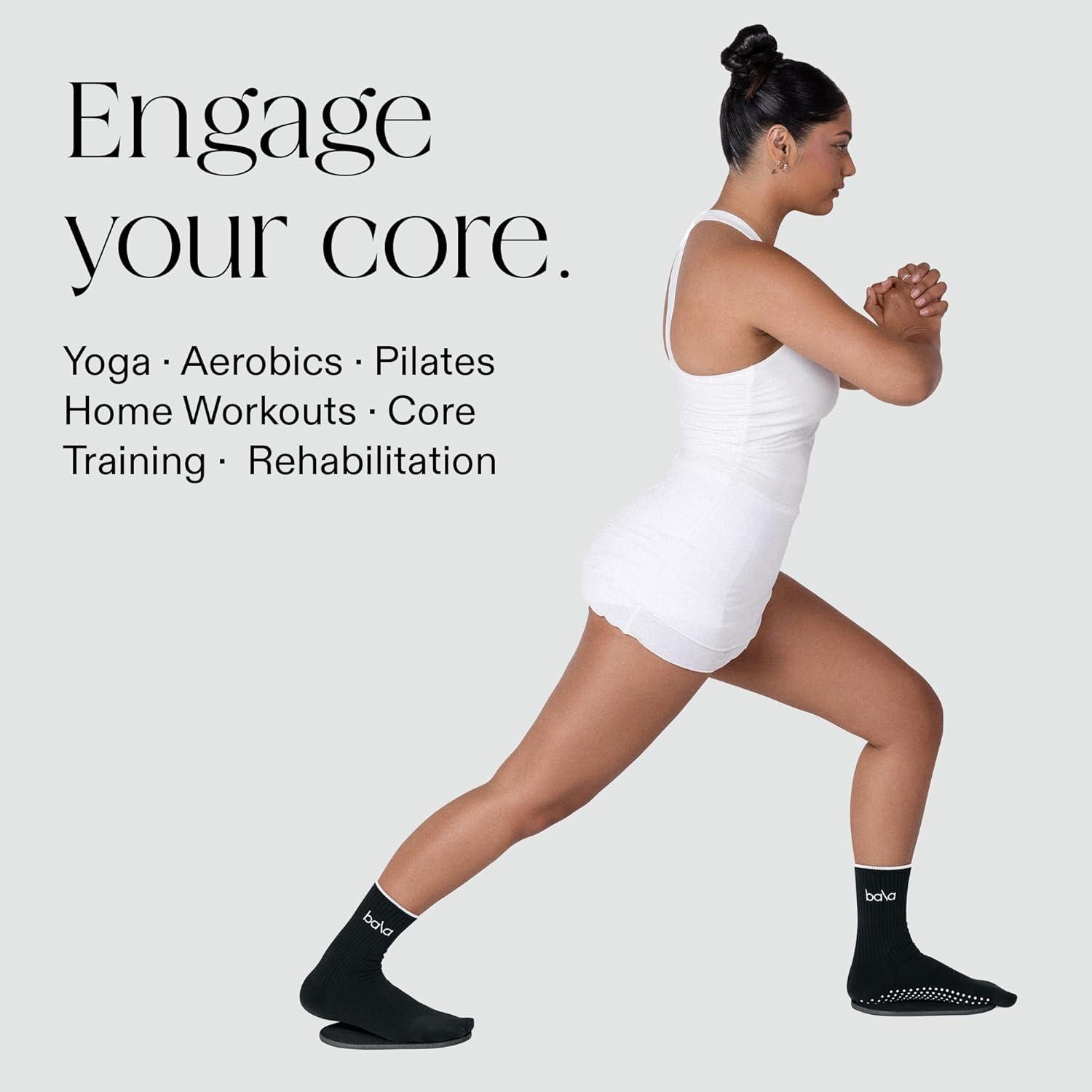 image:imageBala Capsule Sliders for Working Out Core Workout Sliders Floor Exercise Sliders amp Fitness Gliders for Squats Lunges amp Pushup Variations Strength Slides for Yoga Pilates amp AerobicsCharcoal