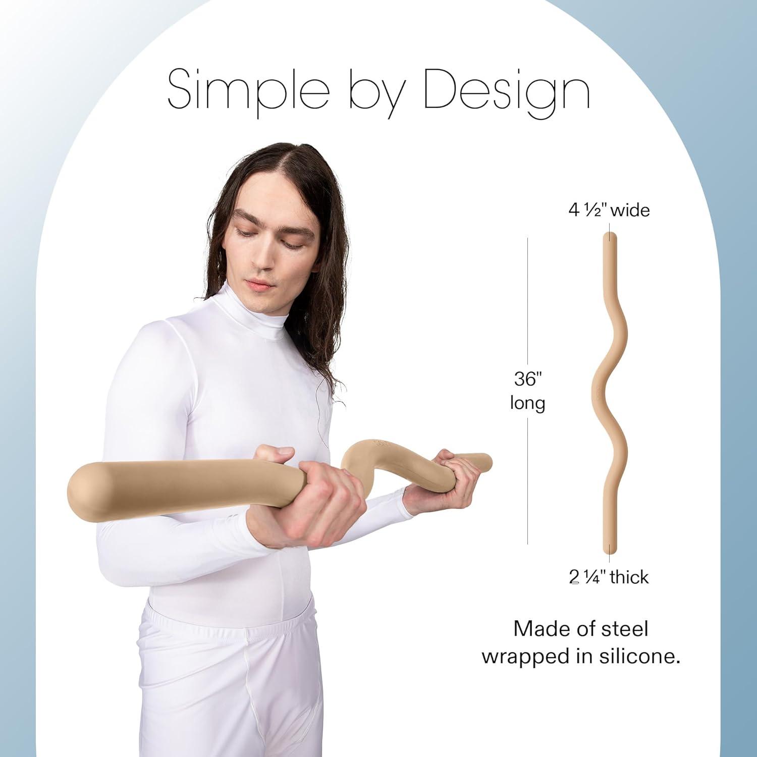 image:imageBala EZ Curl Bar for Working Out Beam Ergonomic Weight Bar for Press Curl Row Squat Lunge amp Full Body Exercise Curling Bar Strength Training Home Gym AccessorySand
