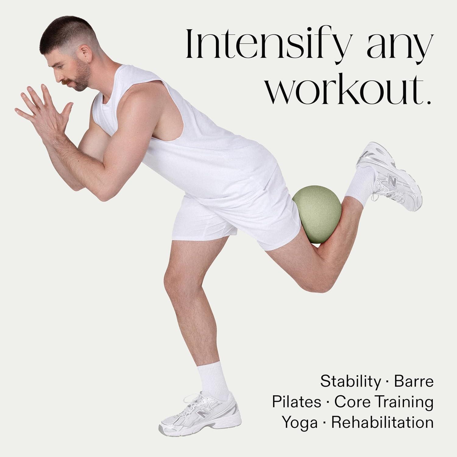 image:imageBala NonWeighted Exercise Ball 8 Yoga Ball for Barre Stretching Strength amp Core Training Small Pilates Ball Workout Accessory with Mini Pump for Home Gym amp Fitness Routines 100 PVCSage