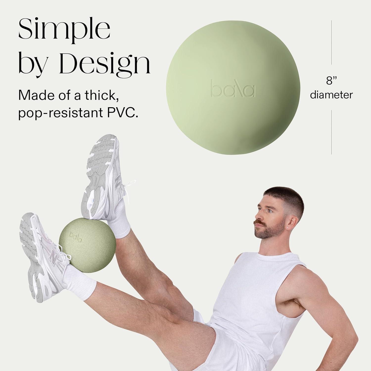 image:imageBala NonWeighted Exercise Ball 8 Yoga Ball for Barre Stretching Strength amp Core Training Small Pilates Ball Workout Accessory with Mini Pump for Home Gym amp Fitness Routines 100 PVCSage