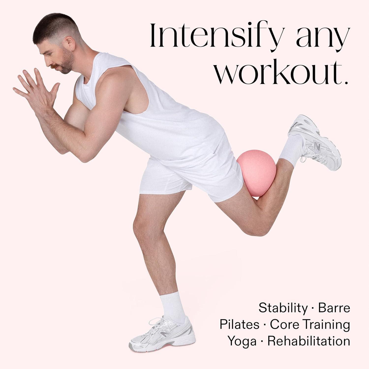 image:imageBala NonWeighted Exercise Ball 8 Yoga Ball for Barre Stretching Strength amp Core Training Small Pilates Ball Workout Accessory with Mini Pump for Home Gym amp Fitness Routines 100 PVCBlush