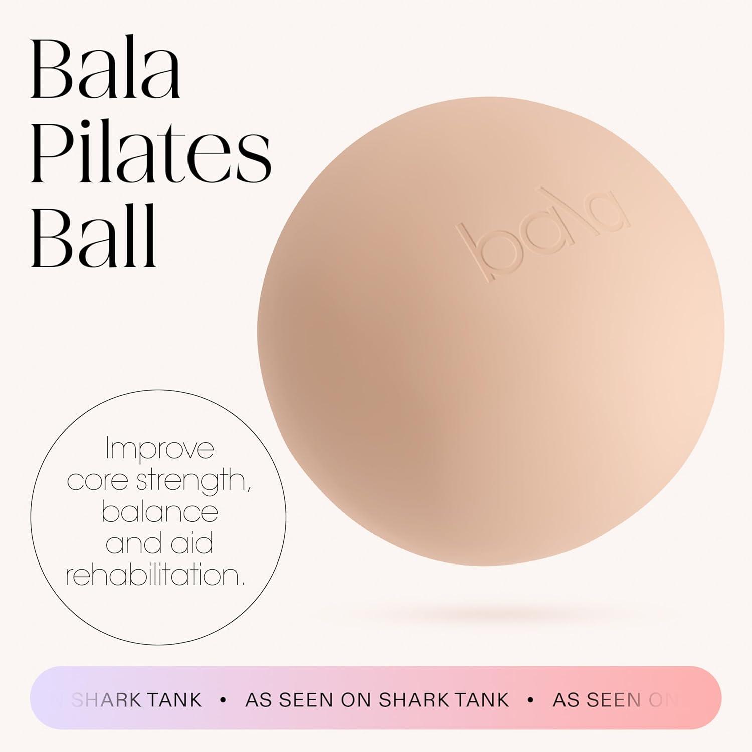 image:imageBala NonWeighted Exercise Ball 8 Yoga Ball for Barre Stretching Strength amp Core Training Small Pilates Ball Workout Accessory with Mini Pump for Home Gym amp Fitness Routines 100 PVCSand