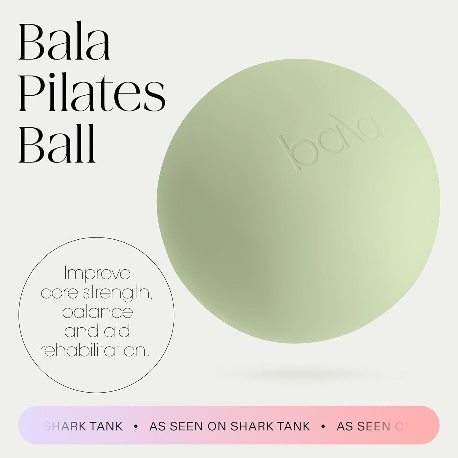 image:imageBala NonWeighted Exercise Ball 8 Yoga Ball for Barre Stretching Strength amp Core Training Small Pilates Ball Workout Accessory with Mini Pump for Home Gym amp Fitness Routines 100 PVCSage