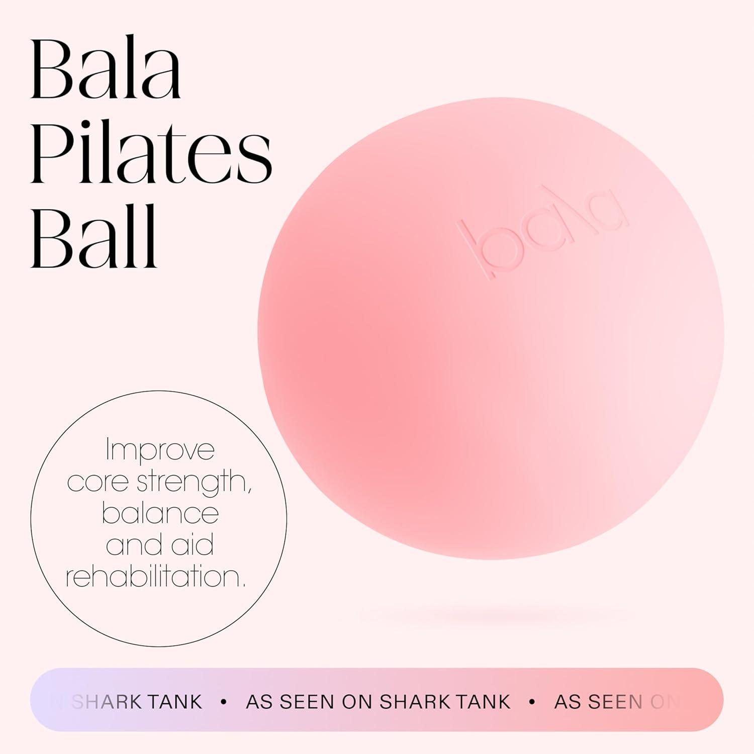 image:imageBala NonWeighted Exercise Ball 8 Yoga Ball for Barre Stretching Strength amp Core Training Small Pilates Ball Workout Accessory with Mini Pump for Home Gym amp Fitness Routines 100 PVCBlush