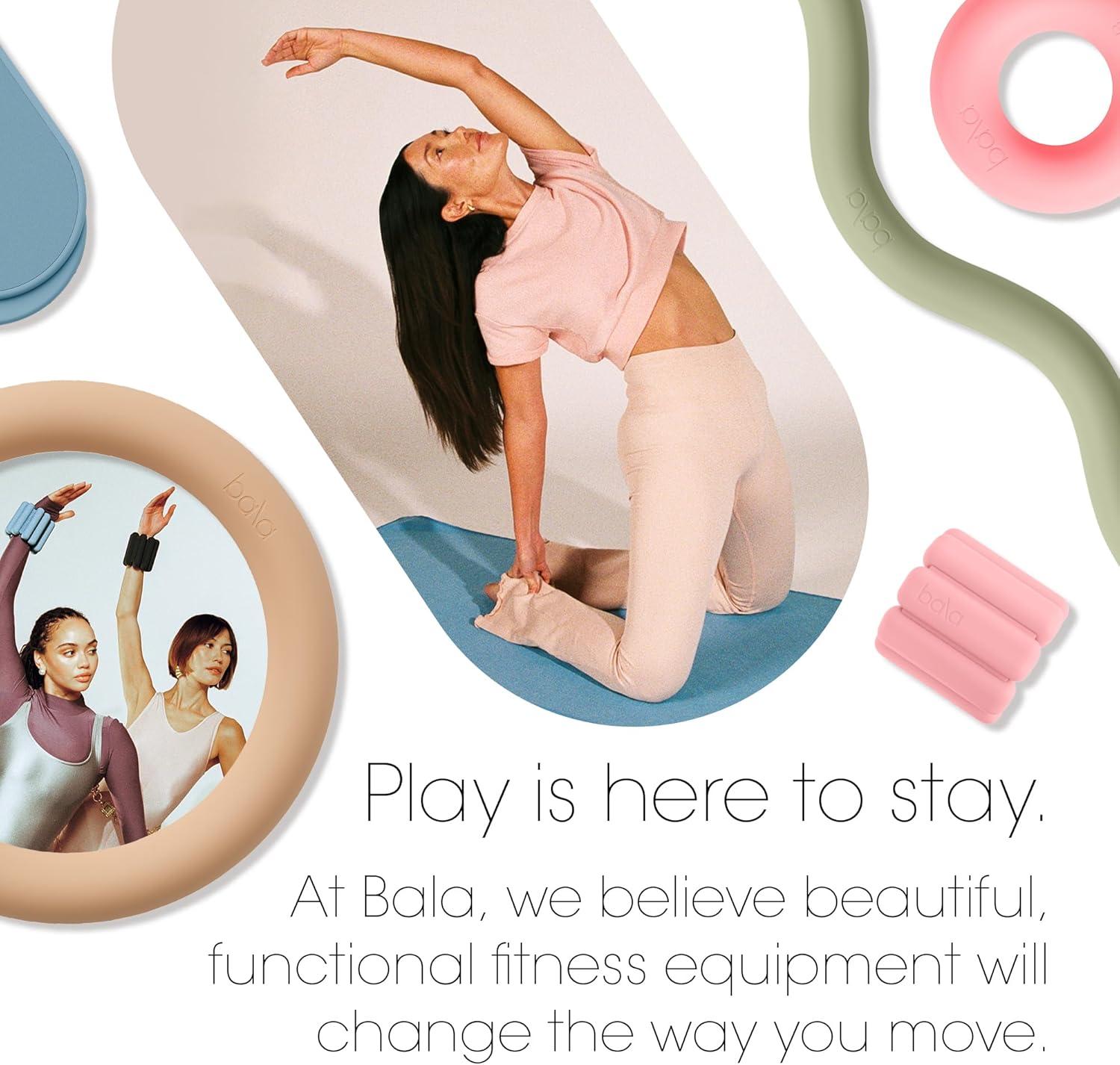 image:imageBala Play Mat Towel Charcoal NonSlip Absorbent Gym Towels Designed for Sweat Hot Yoga Pilates amp Core Training Workouts Fitness amp Exercise Gear Essentials for Working Out Men amp WomenSea