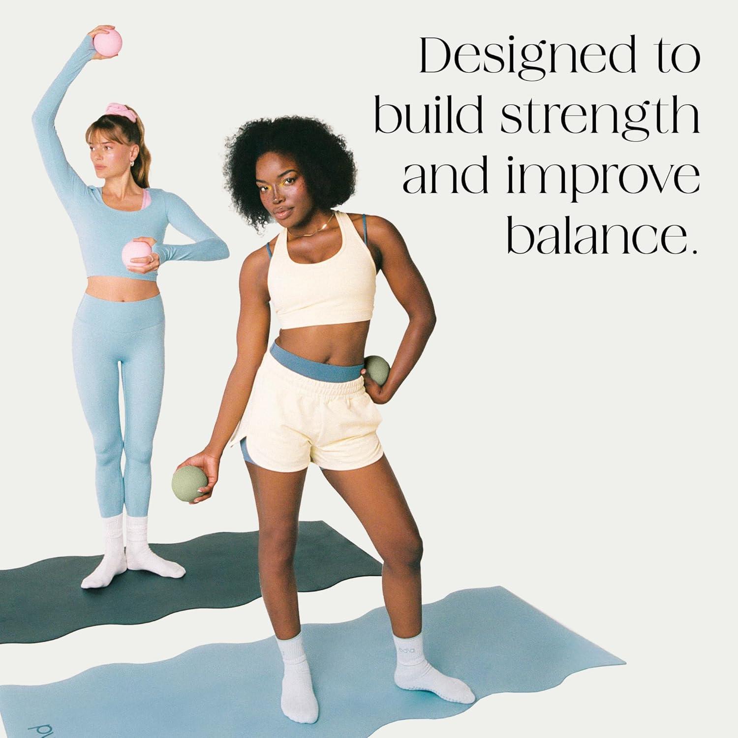 image:imageBala Power Ball Weighted Toning Exercise Ball for Pilates Yoga Home Fitness amp More Workout Ball for Strength amp Core Training Aerobics amp Working Out to Improve Balance amp SculptSage