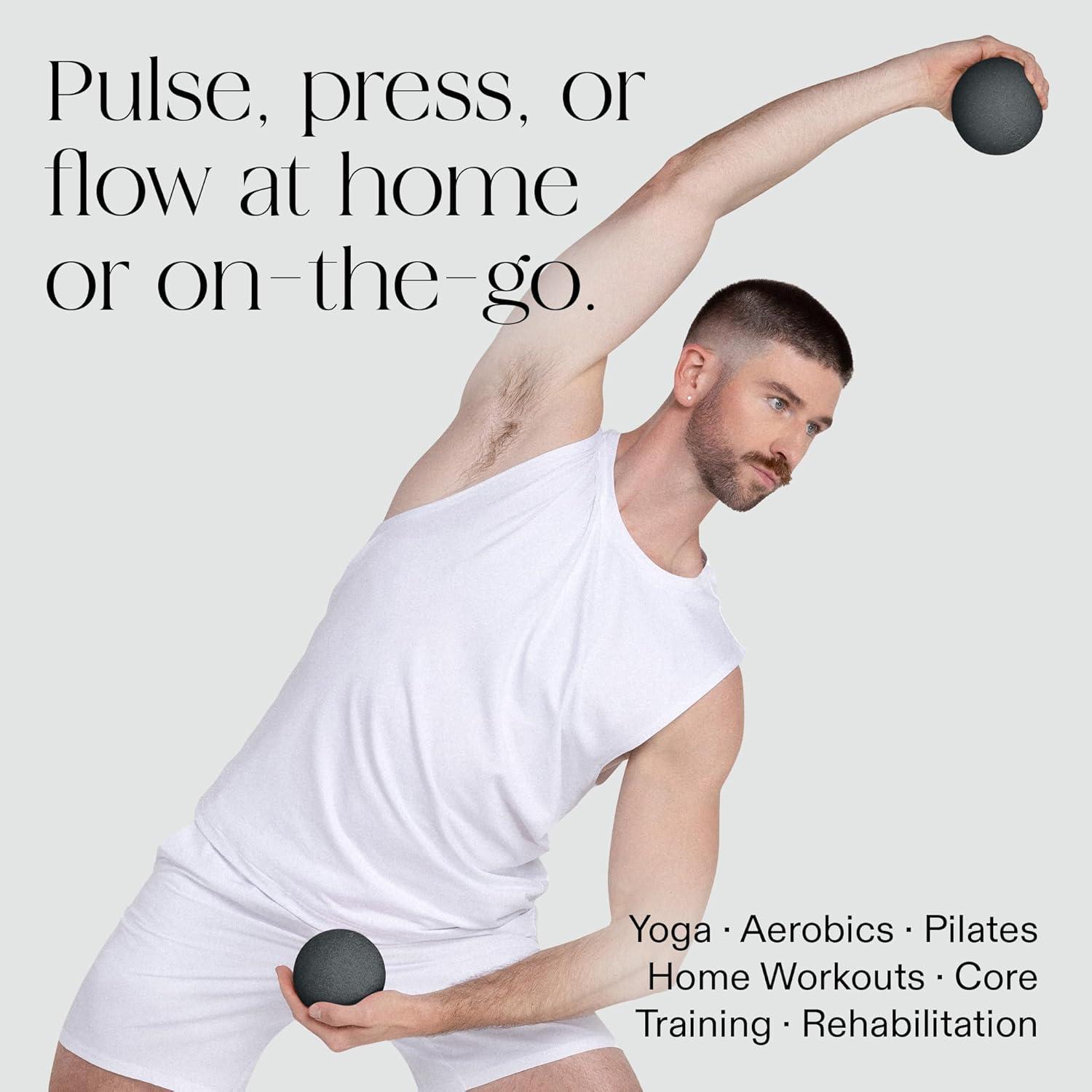 image:imageBala Power Ball Weighted Toning Exercise Ball for Pilates Yoga Home Fitness amp More Workout Ball for Strength amp Core Training Aerobics amp Working Out to Improve Balance amp SculptCharcoal