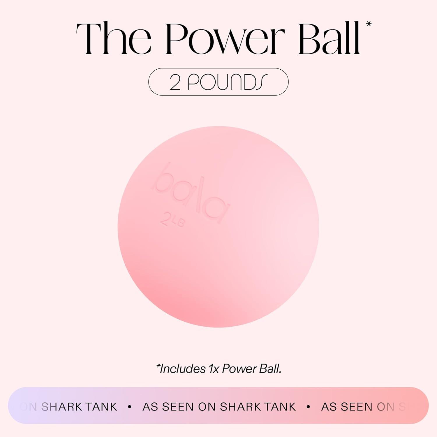 image:imageBala Power Ball Weighted Toning Exercise Ball for Pilates Yoga Home Fitness amp More Workout Ball for Strength amp Core Training Aerobics amp Working Out to Improve Balance amp SculptBlush