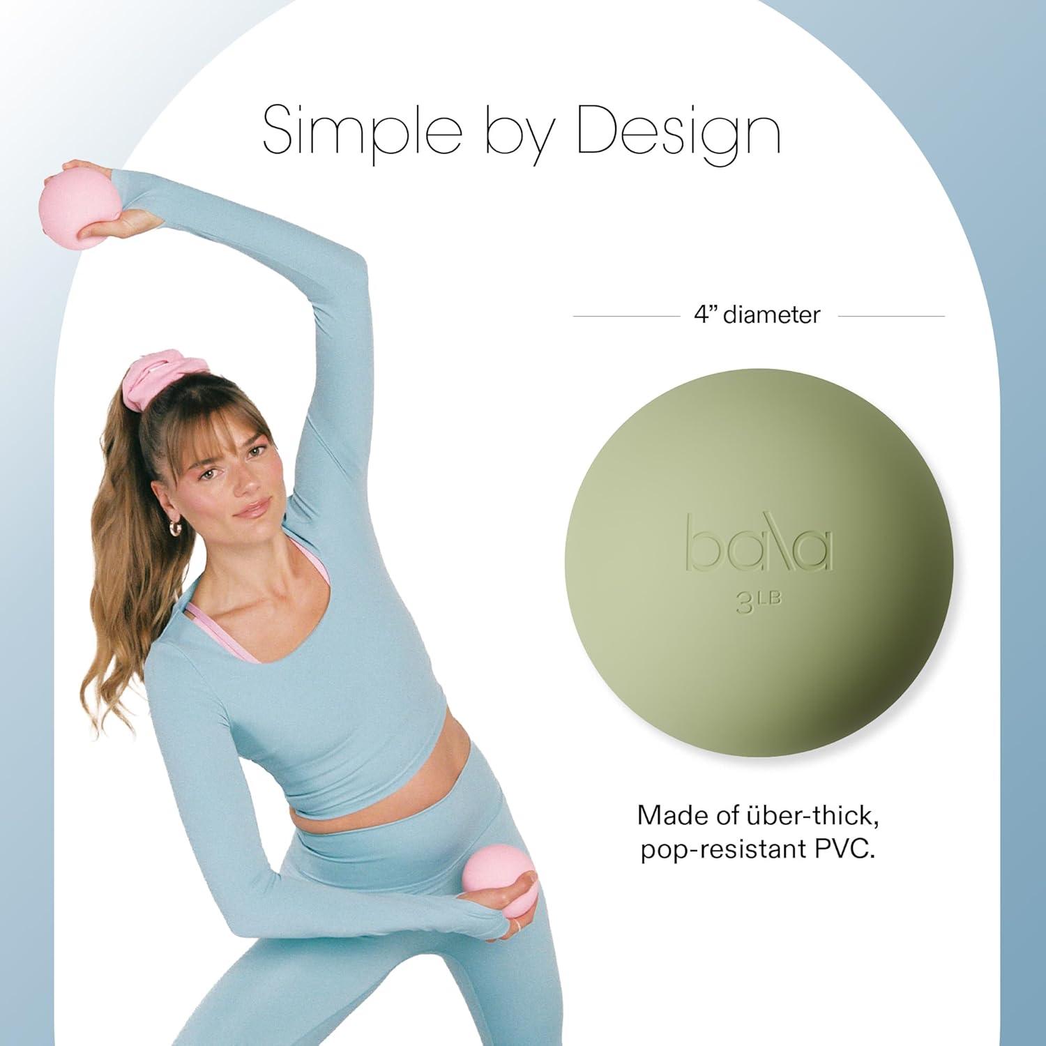 image:imageBala Power Ball Weighted Toning Exercise Ball for Pilates Yoga Home Fitness amp More Workout Ball for Strength amp Core Training Aerobics amp Working Out to Improve Balance amp SculptSage