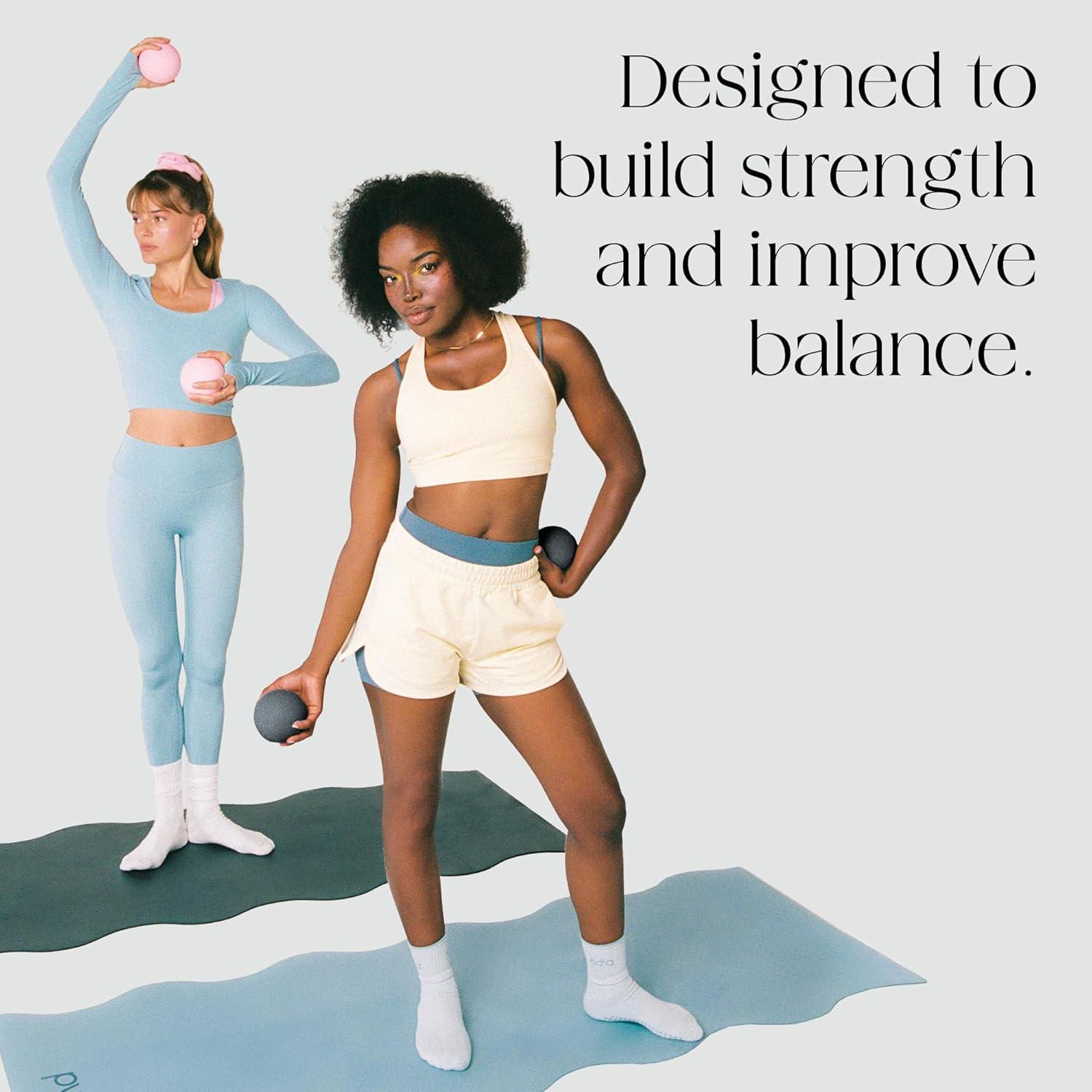 image:imageBala Power Ball Weighted Toning Exercise Ball for Pilates Yoga Home Fitness amp More Workout Ball for Strength amp Core Training Aerobics amp Working Out to Improve Balance amp SculptCharcoal
