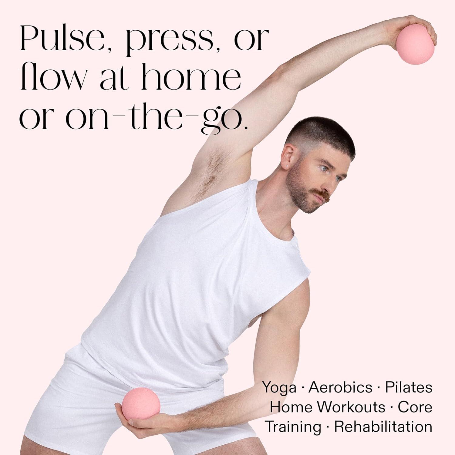 image:imageBala Power Ball Weighted Toning Exercise Ball for Pilates Yoga Home Fitness amp More Workout Ball for Strength amp Core Training Aerobics amp Working Out to Improve Balance amp SculptBlush