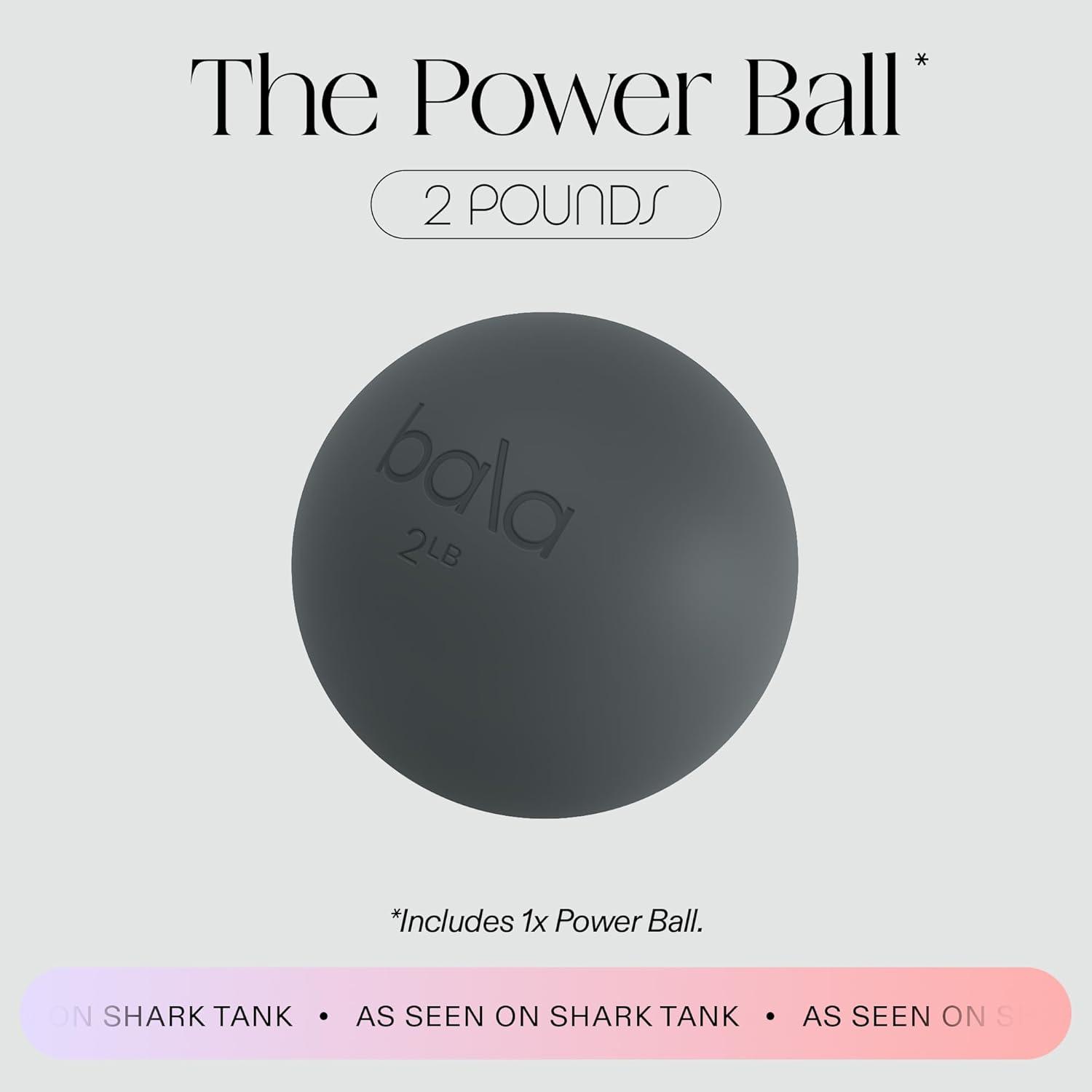 image:imageBala Power Ball Weighted Toning Exercise Ball for Pilates Yoga Home Fitness amp More Workout Ball for Strength amp Core Training Aerobics amp Working Out to Improve Balance amp SculptCharcoal