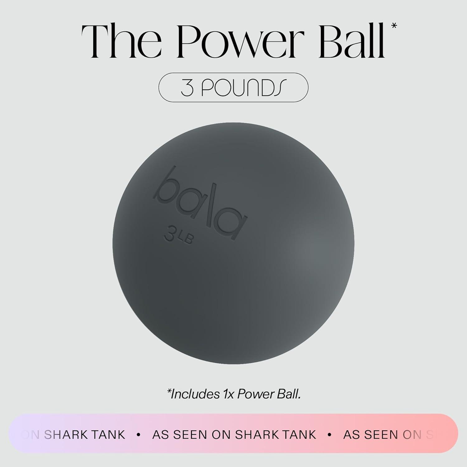 image:imageBala Power Ball Weighted Toning Exercise Ball for Pilates Yoga Home Fitness amp More Workout Ball for Strength amp Core Training Aerobics amp Working Out to Improve Balance amp SculptCharcoal