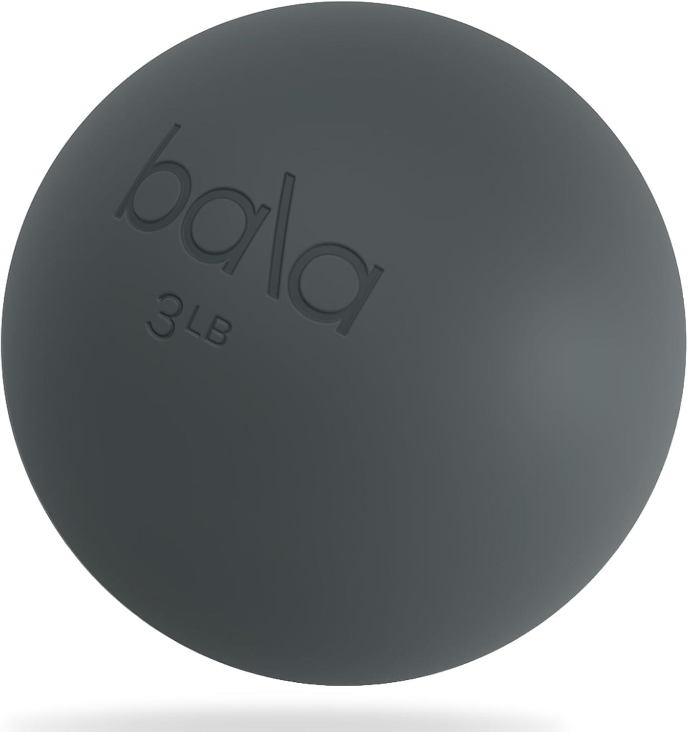 image:imageBala Power Ball Weighted Toning Exercise Ball for Pilates Yoga Home Fitness amp More Workout Ball for Strength amp Core Training Aerobics amp Working Out to Improve Balance amp SculptCharcoal