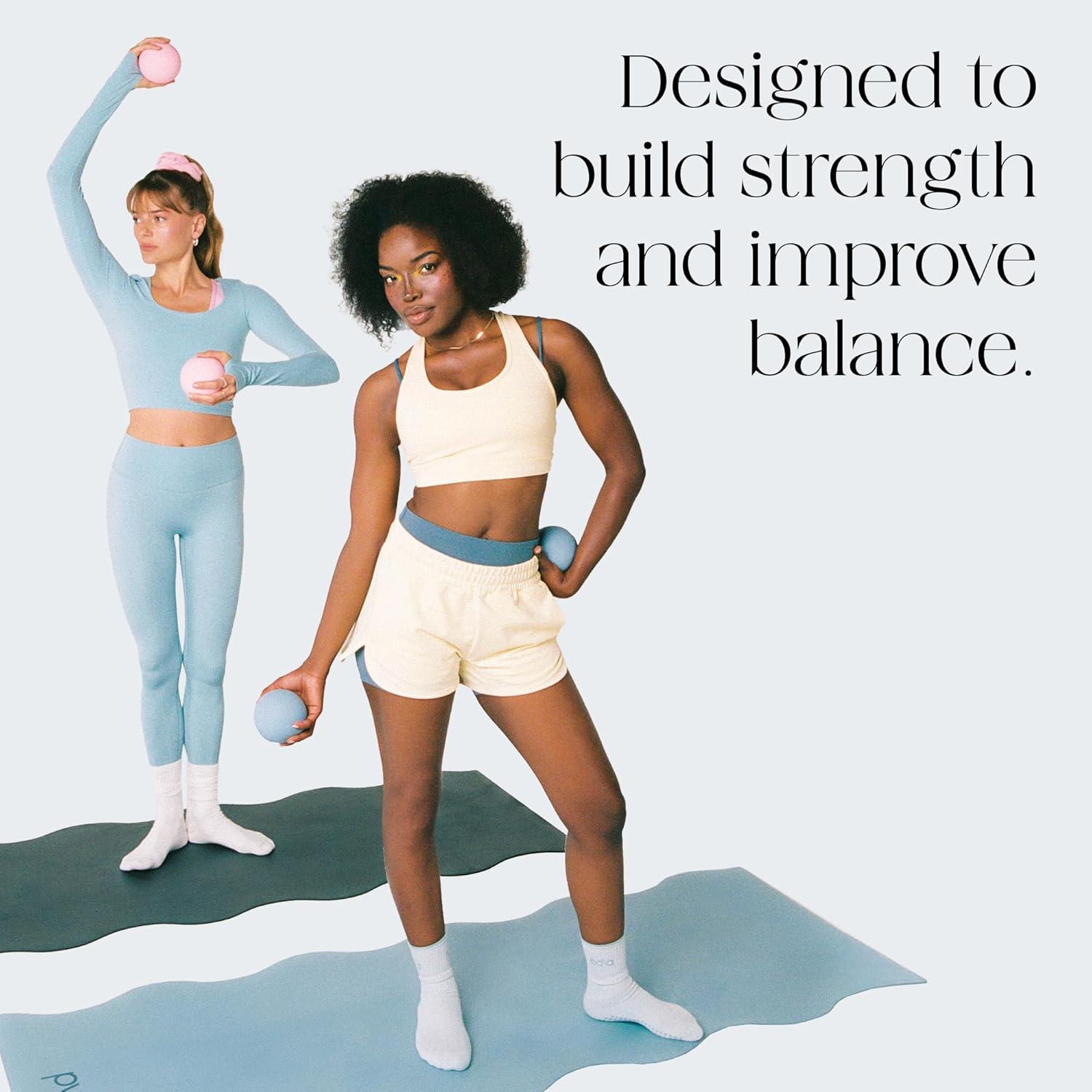 image:imageBala Power Ball Weighted Toning Exercise Ball for Pilates Yoga Home Fitness amp More Workout Ball for Strength amp Core Training Aerobics amp Working Out to Improve Balance amp SculptSEA