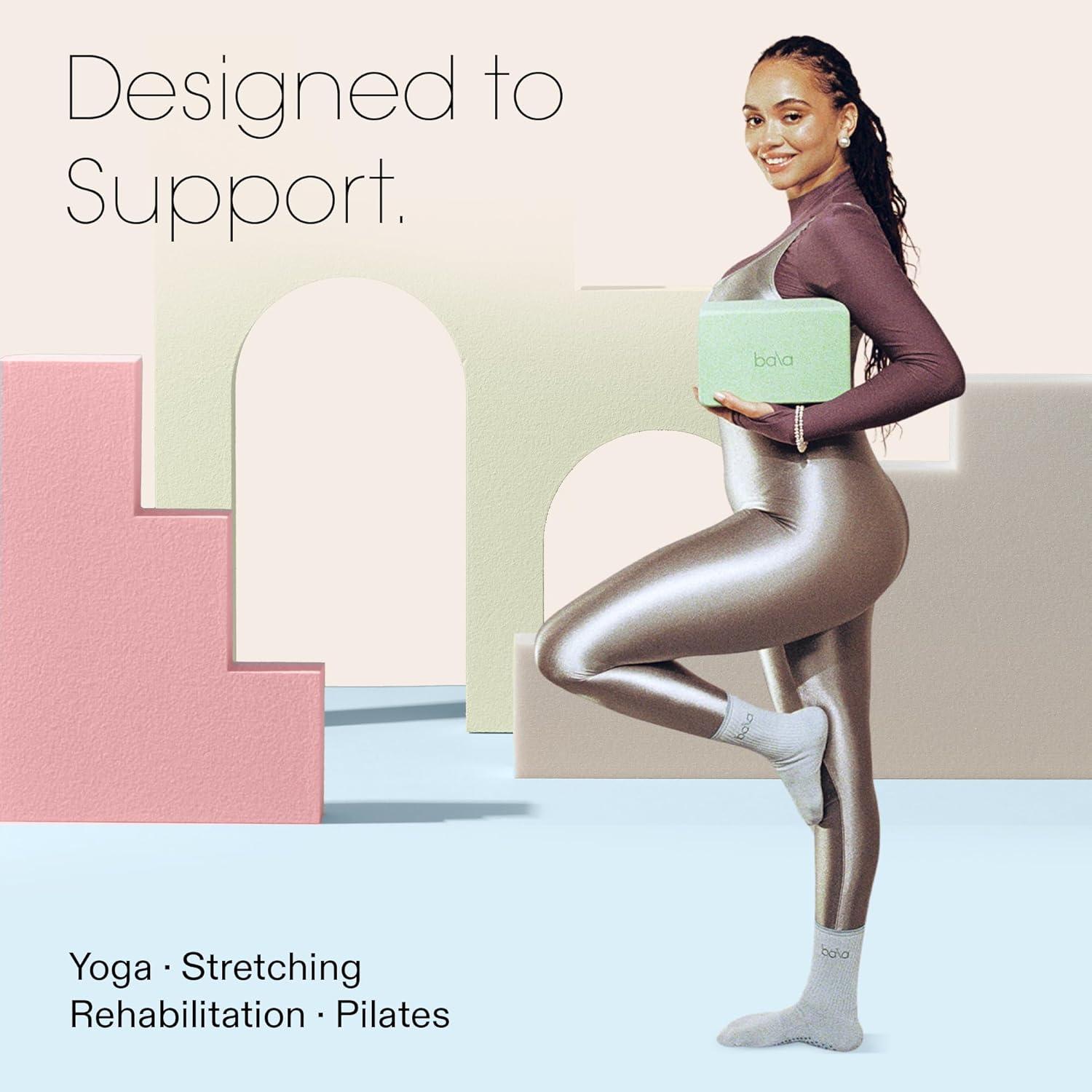 image:imageBala Yoga Block for Working Out Building Block Soft Dense Foam Yoga Accessories for Stretching amp Exercise Yoga Equipment for Home Workout Yoga Block Essentials for Women amp MenSea