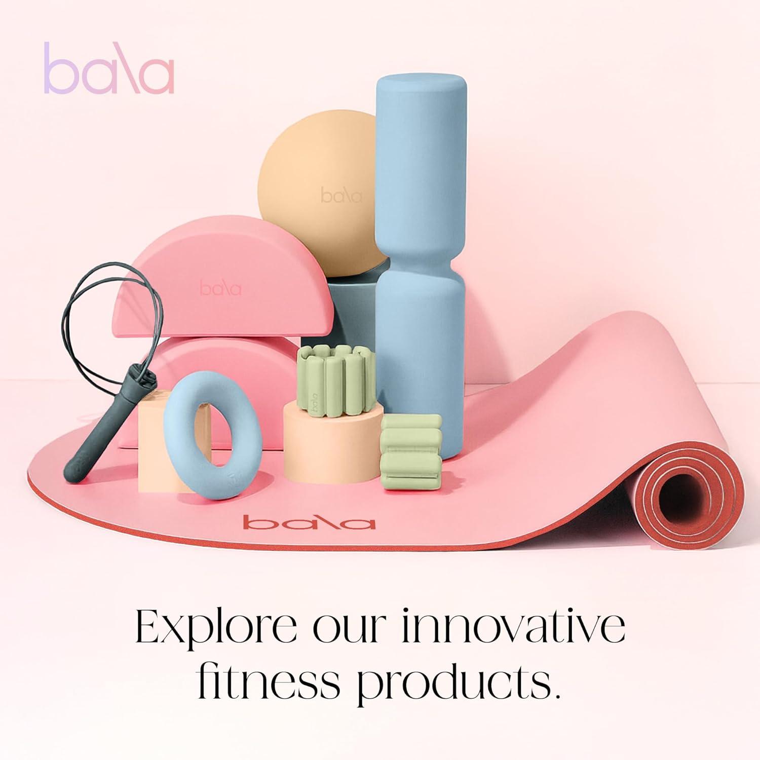 image:imageBala Yoga Mat for Home Gym Non Slip Exercise Mat for Home Workout Stretching Pilates Aerobics amp Floor amp Fitness Work Out Indoor Exercising MatBlush