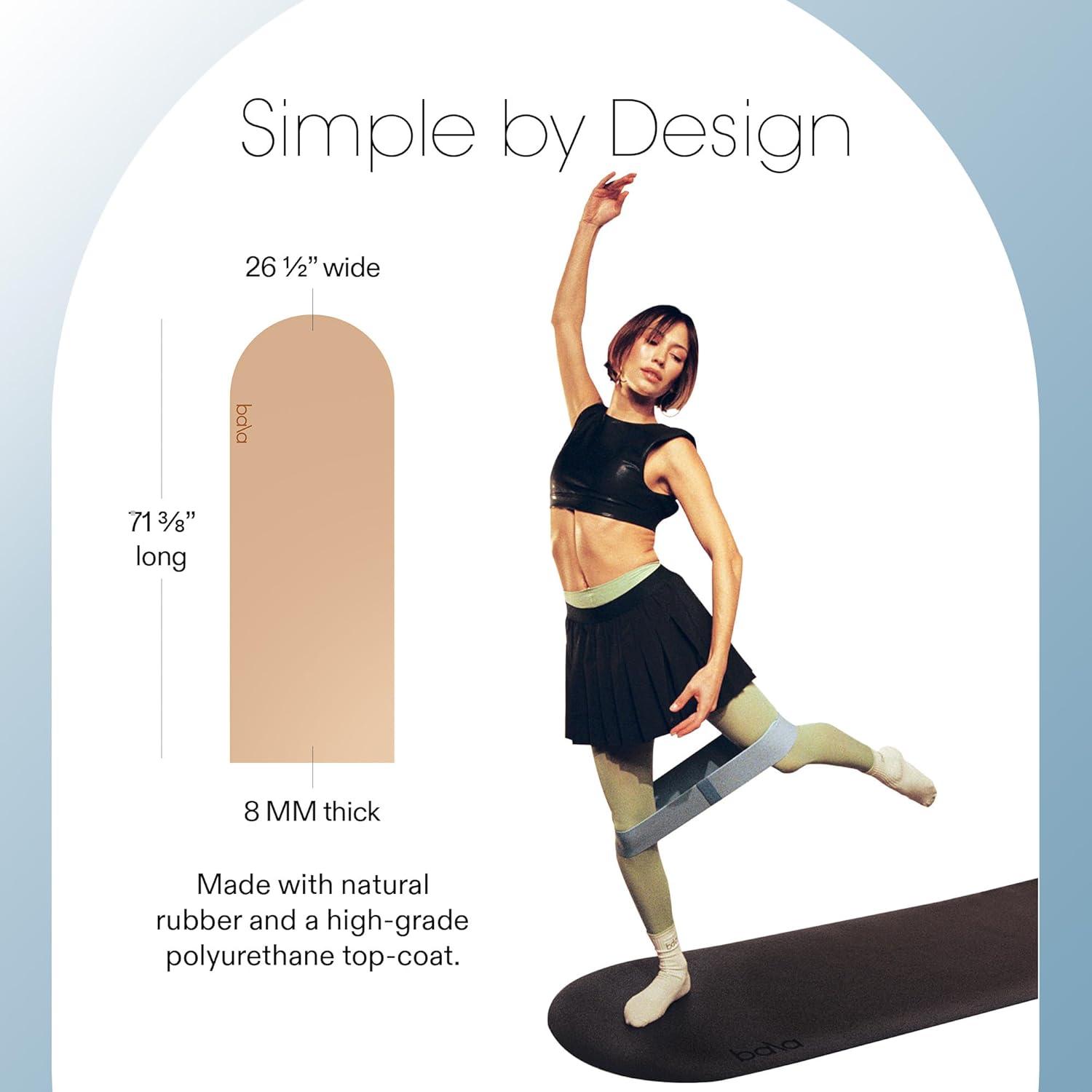 image:imageBala Yoga Mat for Home Gym Non Slip Exercise Mat for Home Workout Stretching Pilates Aerobics amp Floor amp Fitness Work Out Indoor Exercising MatSand