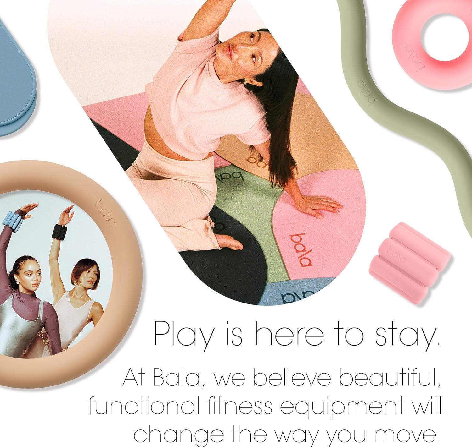 image:imageBala Yoga Mat for Home Gym Non Slip Exercise Mat for Home Workout Stretching Pilates Aerobics amp Floor amp Fitness Work Out Indoor Exercising MatSand