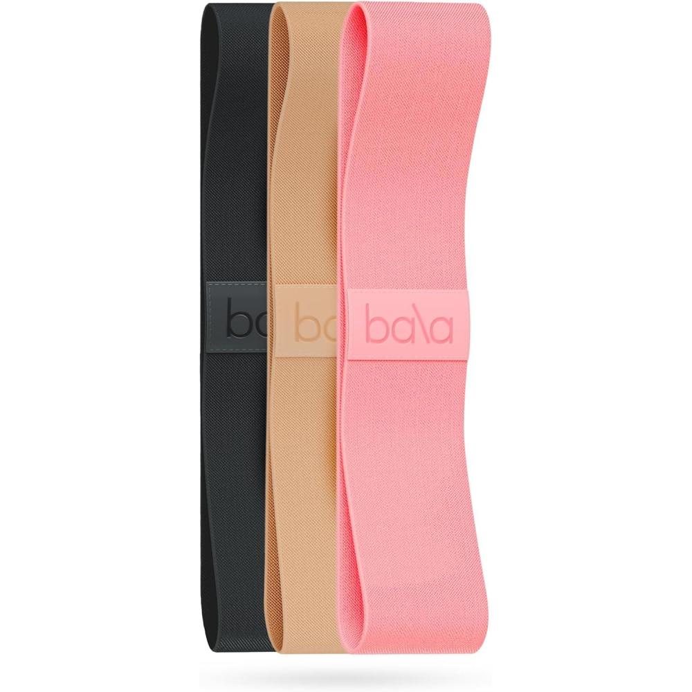 image:imageBala Booty Bands Resistance Bands for Women amp Men Elastic Exercise Bands for Working Out Wrist Ankle Legs amp Booty Bands Workout Resistance Bands for Yoga Pilates Strength TrainingBlush Charcoal Sand
