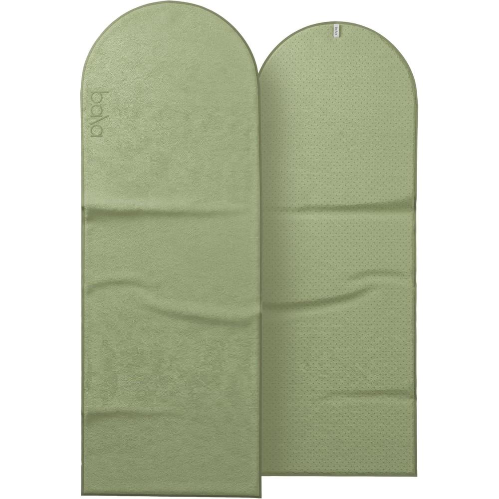image:imageBala Play Mat Towel Charcoal NonSlip Absorbent Gym Towels Designed for Sweat Hot Yoga Pilates amp Core Training Workouts Fitness amp Exercise Gear Essentials for Working Out Men amp WomenSage