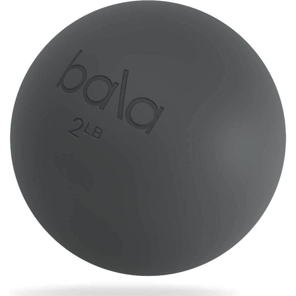 image:imageBala Power Ball Weighted Toning Exercise Ball for Pilates Yoga Home Fitness amp More Workout Ball for Strength amp Core Training Aerobics amp Working Out to Improve Balance amp SculptCharcoal