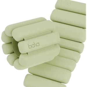 Bala Bangles Wrist & Ankle Weights – Adjustable Weighted Bands for Women & Men – Soft Silicone Arm & Leg Weights for Pilates, Yoga, Walking, Barre, Home Workout & Strength Training Exercise(Sage)