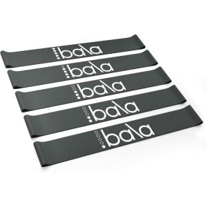 Bala Booty Bands Resistance Bands for Women & Men – Elastic Exercise Bands for Working Out – Wrist, Ankle, Legs & Booty Bands – Workout Resistance Bands for Yoga, Pilates, Strength Training(Charcoal)