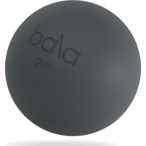 Bala Power Ball, Weighted Toning Exercise Ball for Pilates, Yoga, Home Fitness & More – Workout Ball for Strength & Core Training, Aerobics & Working Out to Improve Balance & Sculpt(Charcoal)