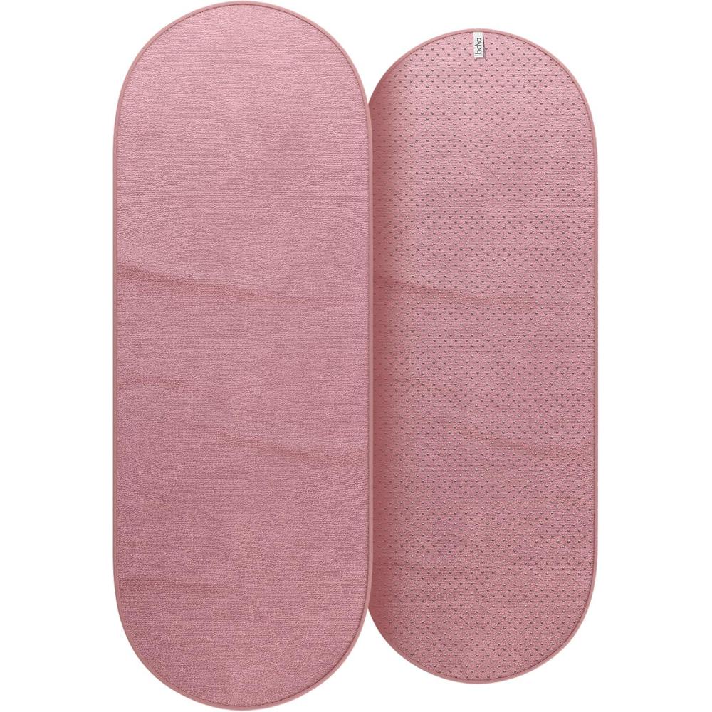 image:imageBala Capsule Mat Towel for Gym Sage SlipResistant Yoga Mat with Sweat Absorbing Fabric for Pilates Core Training amp Exercise Home Workout Essentials for Women amp Men Soft Quick Dry FitnessBlush