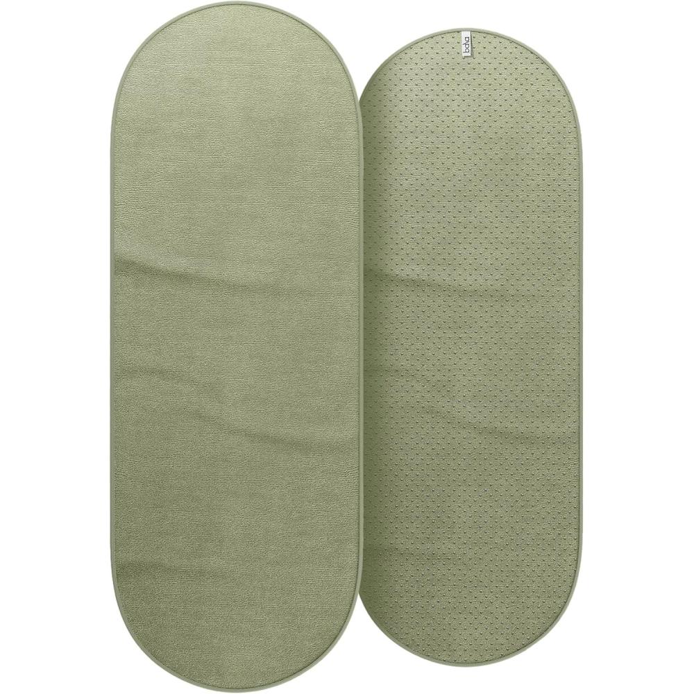 image:imageBala Capsule Mat Towel for Gym Sage SlipResistant Yoga Mat with Sweat Absorbing Fabric for Pilates Core Training amp Exercise Home Workout Essentials for Women amp Men Soft Quick Dry FitnessSage