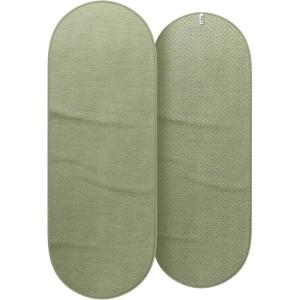 Bala Capsule Mat Towel for Gym, Sage – Slip-Resistant Yoga Mat with Sweat Absorbing Fabric for Pilates, Core Training & Exercise – Home Workout Essentials for Women & Men – Soft, Quick Dry Fitness(Sage)