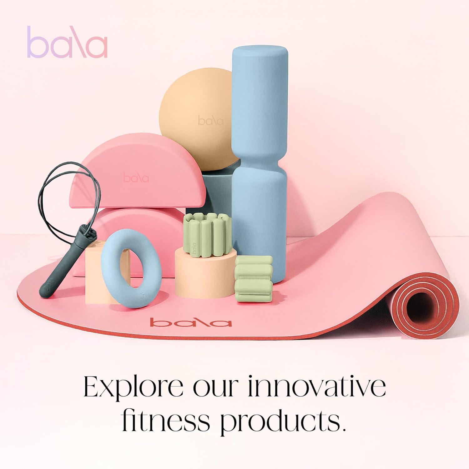 image:imageBala The Plush Yoga Mat for Home Gym Soft 10mm Thick Workout Mat for Yoga Pilates Aerobics amp Fitness Exercise Lightweight Travel Friendly amp Sweat Absorbing Workout EssentialsBlush