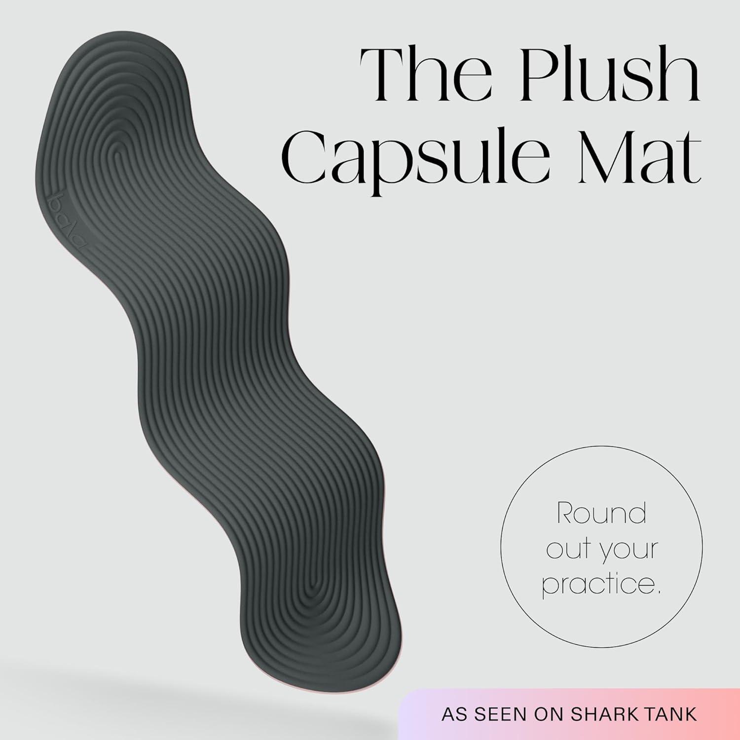 image:imageBala The Plush Yoga Mat for Home Gym Soft 10mm Thick Workout Mat for Yoga Pilates Aerobics amp Fitness Exercise Lightweight Travel Friendly amp Sweat Absorbing Workout EssentialsCharcoal